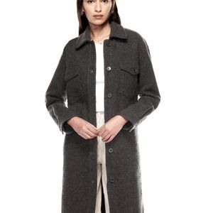 Beautiful Aritzia Ganna jacket (long) never worn in dark grey.